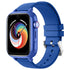 4G kids GPS smart watch in blue color with a vibrant display and adjustable strap