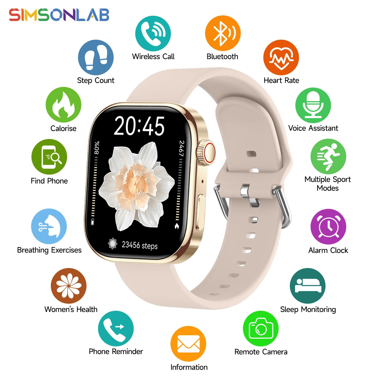 2026 smart watch for Android iOS health monitoring