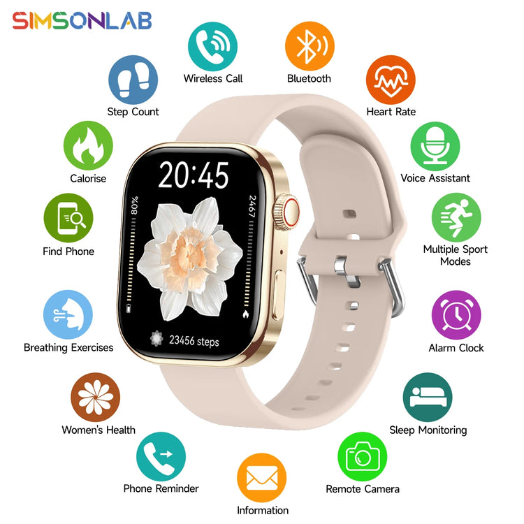 2026 smart watch for Android iOS health monitoring