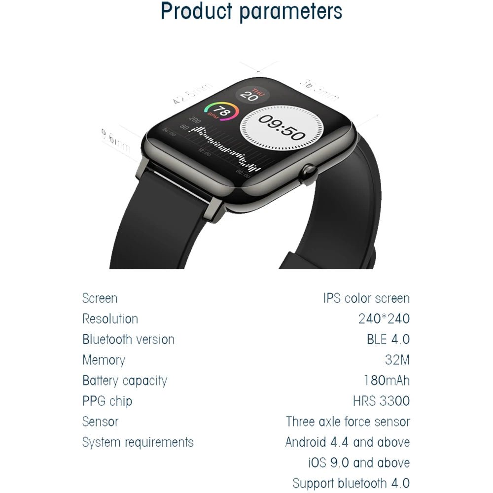waterproof smartwatch for men and women